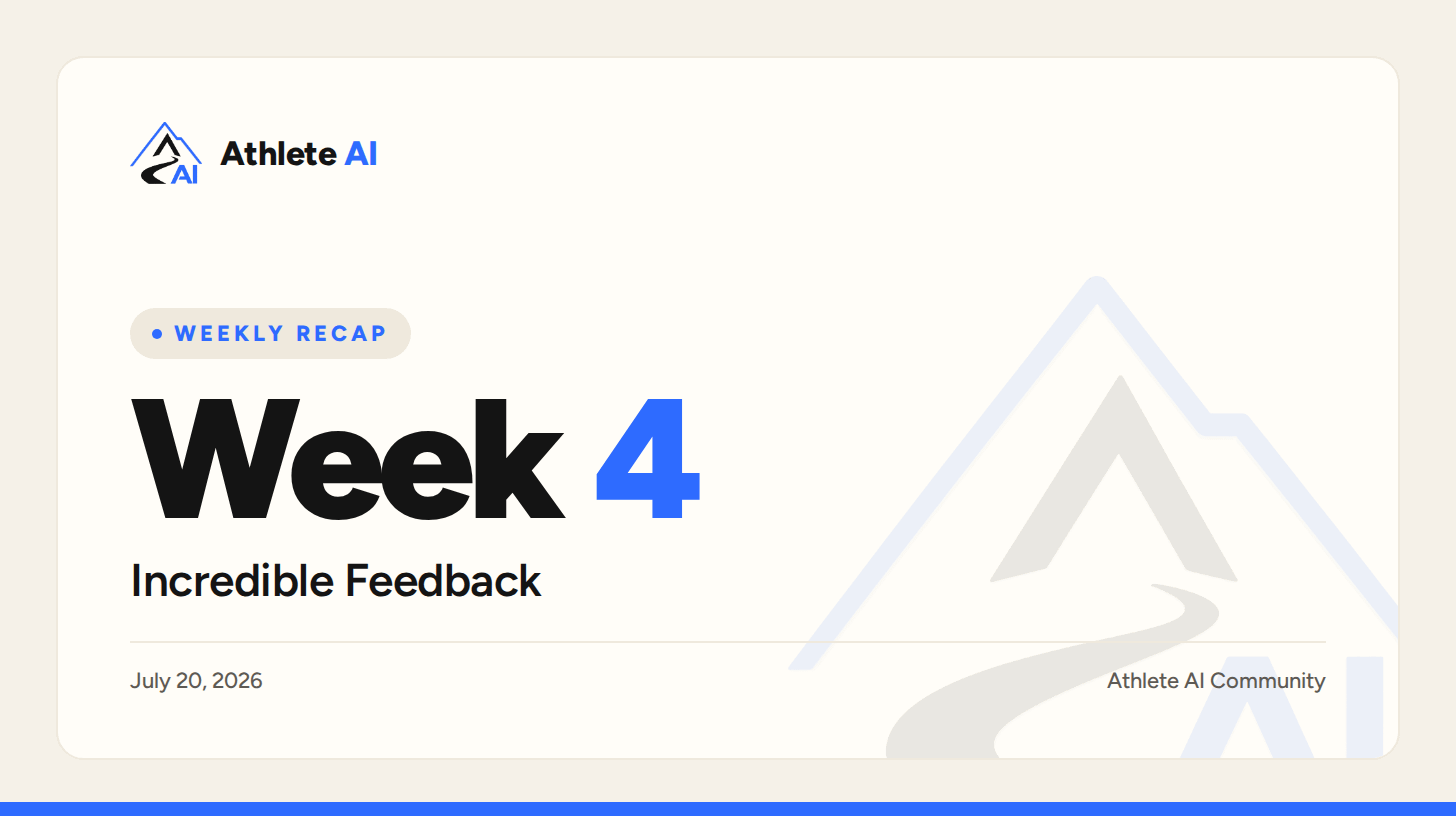 Week 4: What 472 Athletes Want From AI