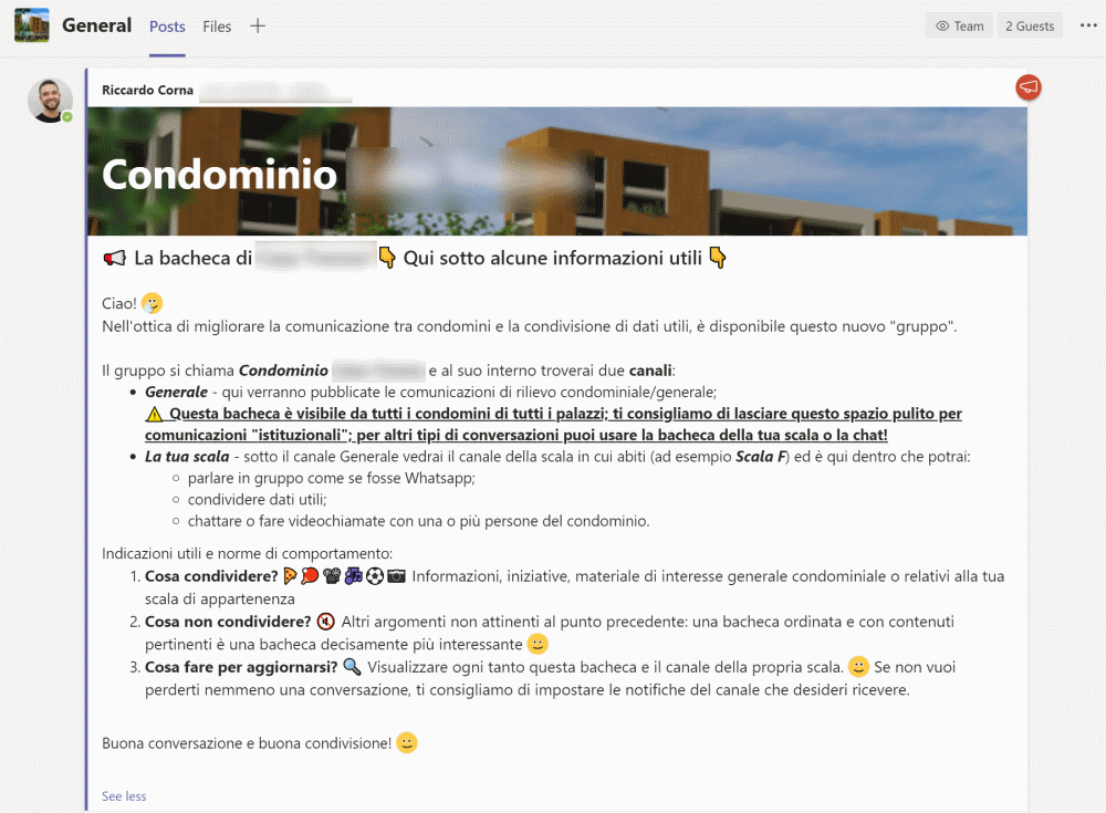 Annuncio benvenuto Annuncio benvenuto