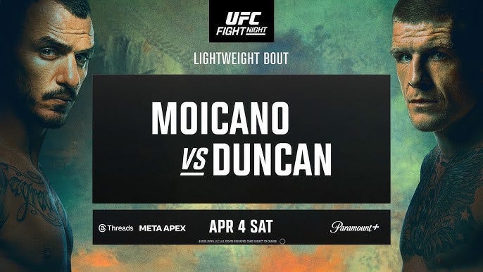 UFC Vegas 115: Moicano vs Duncan - April 4th | Fight Promo