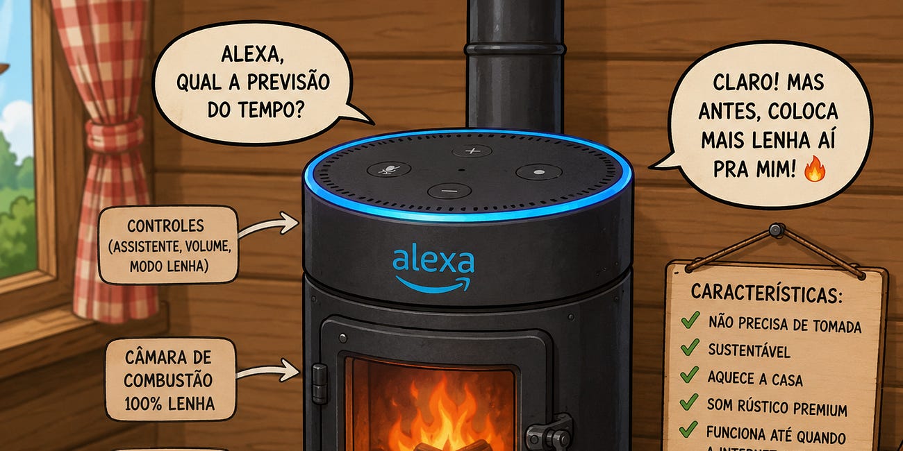 O país da Alexa movida a lenha.