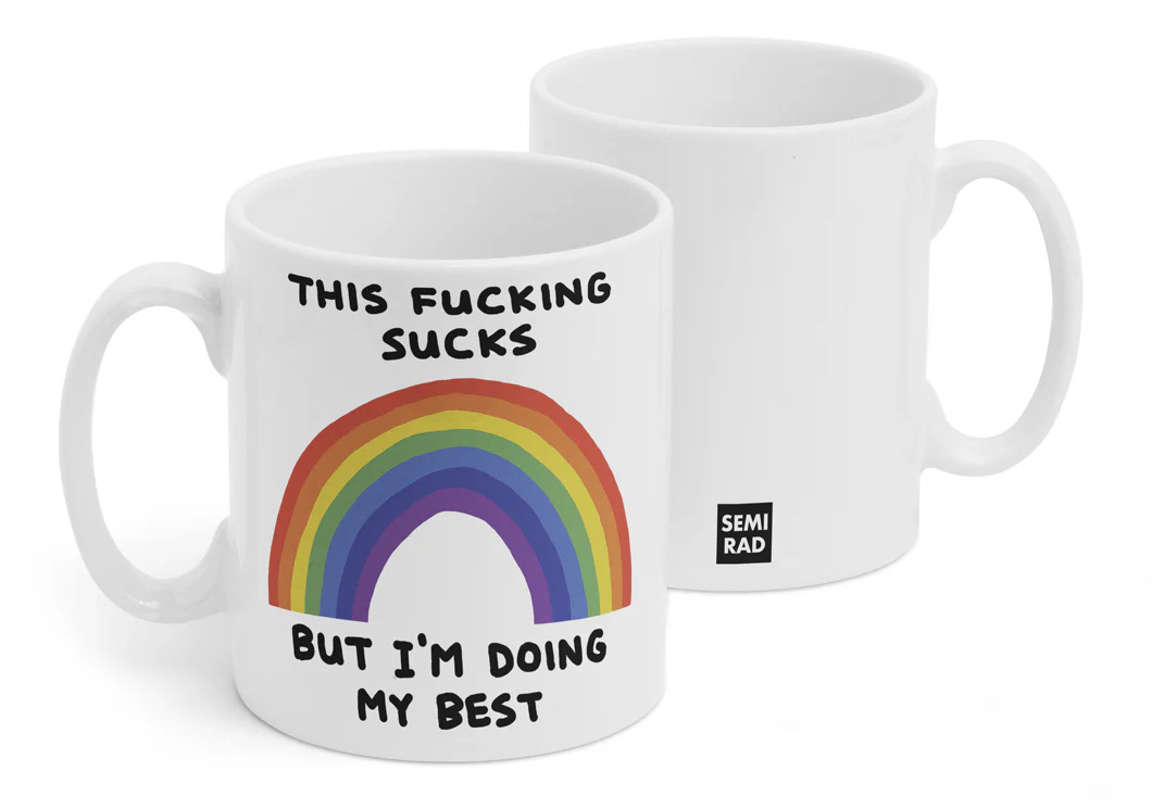 this f---ing sucks but I'm doing my best mug