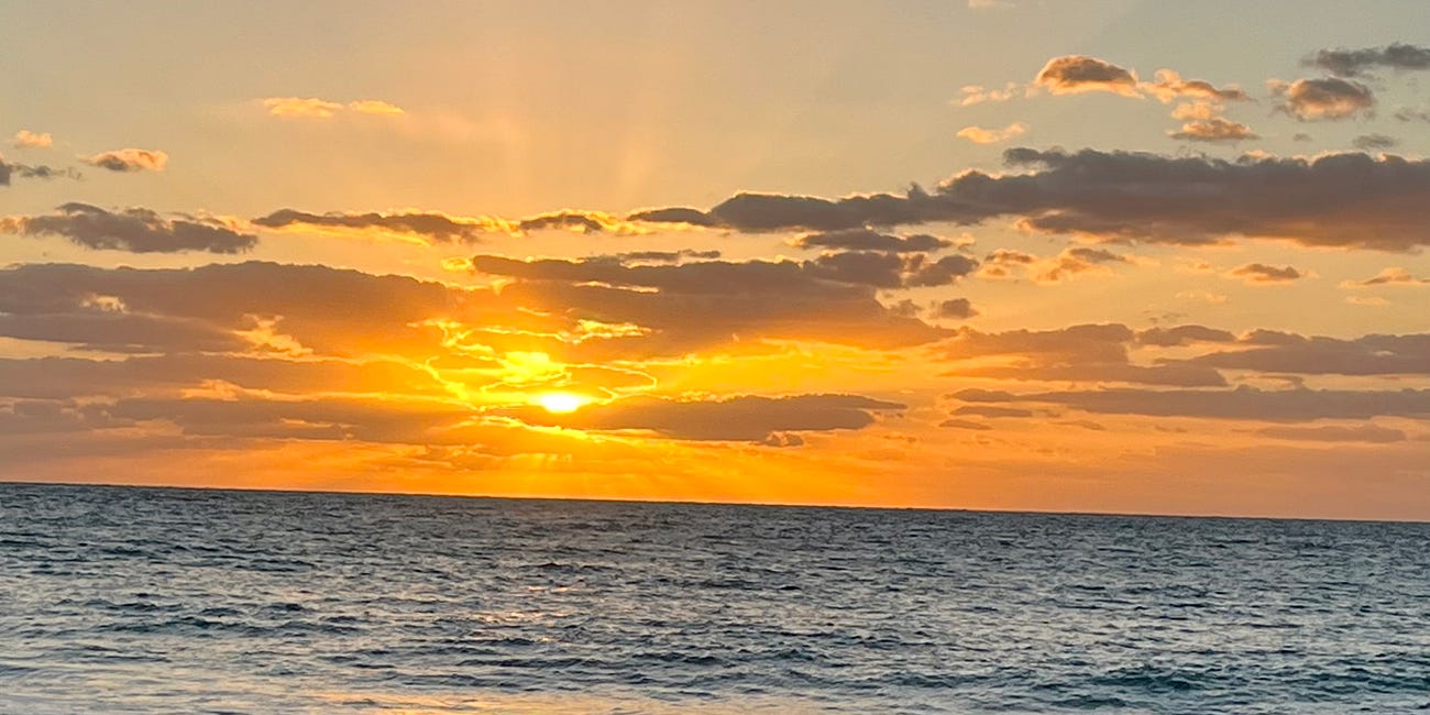 Forget what’s next on the horizon. Savor the view now.