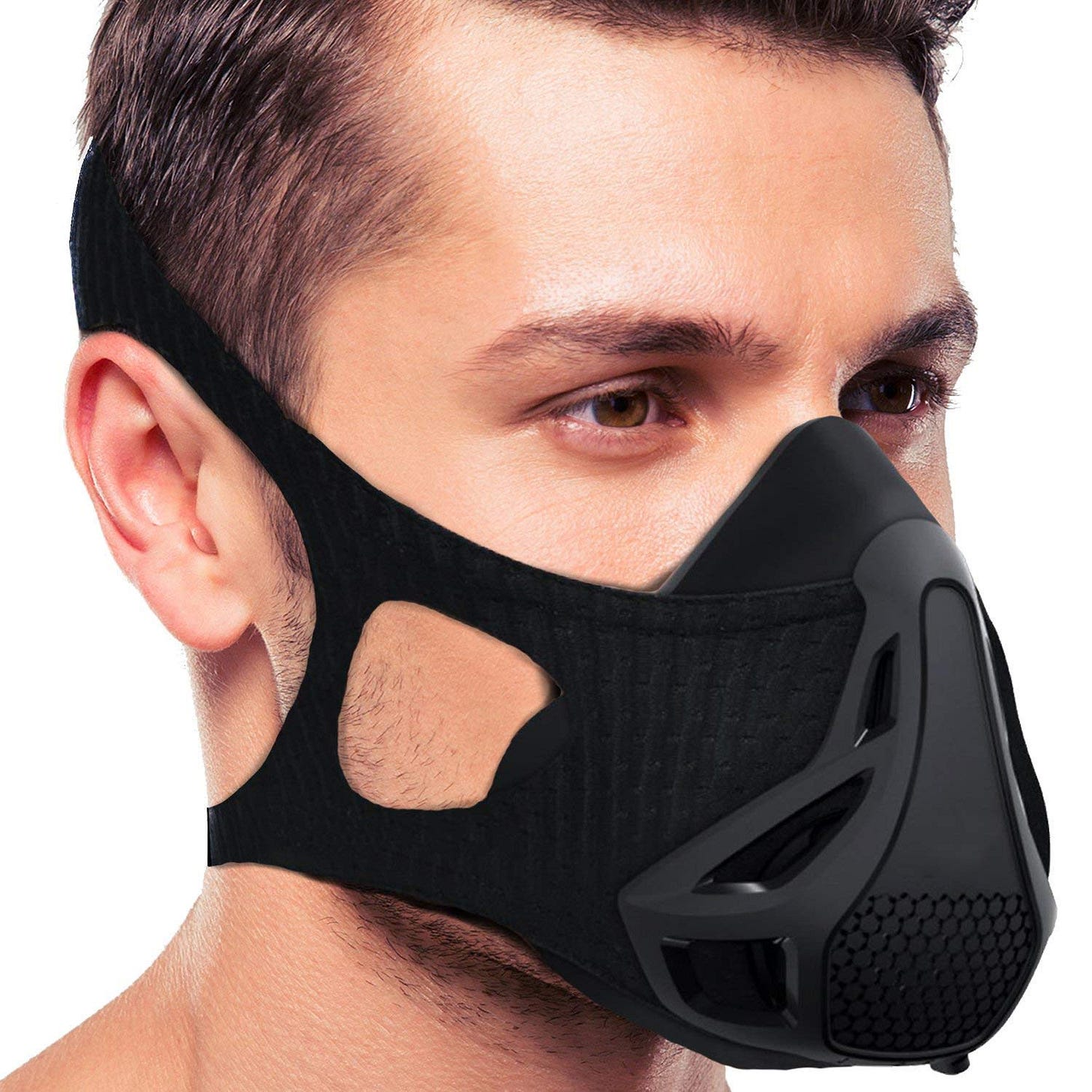 Breathing Training Phantom Mask:High Altitude Workout Mask for Men and  Women - 4 Level Air Restriction Running Mask for Fitness and Workout -  Oxygen ...