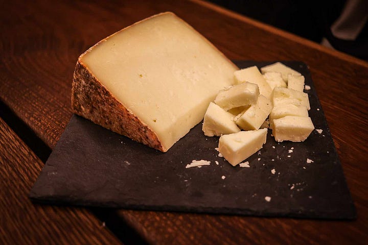 Genussbunker's aged Caprino goat cheese