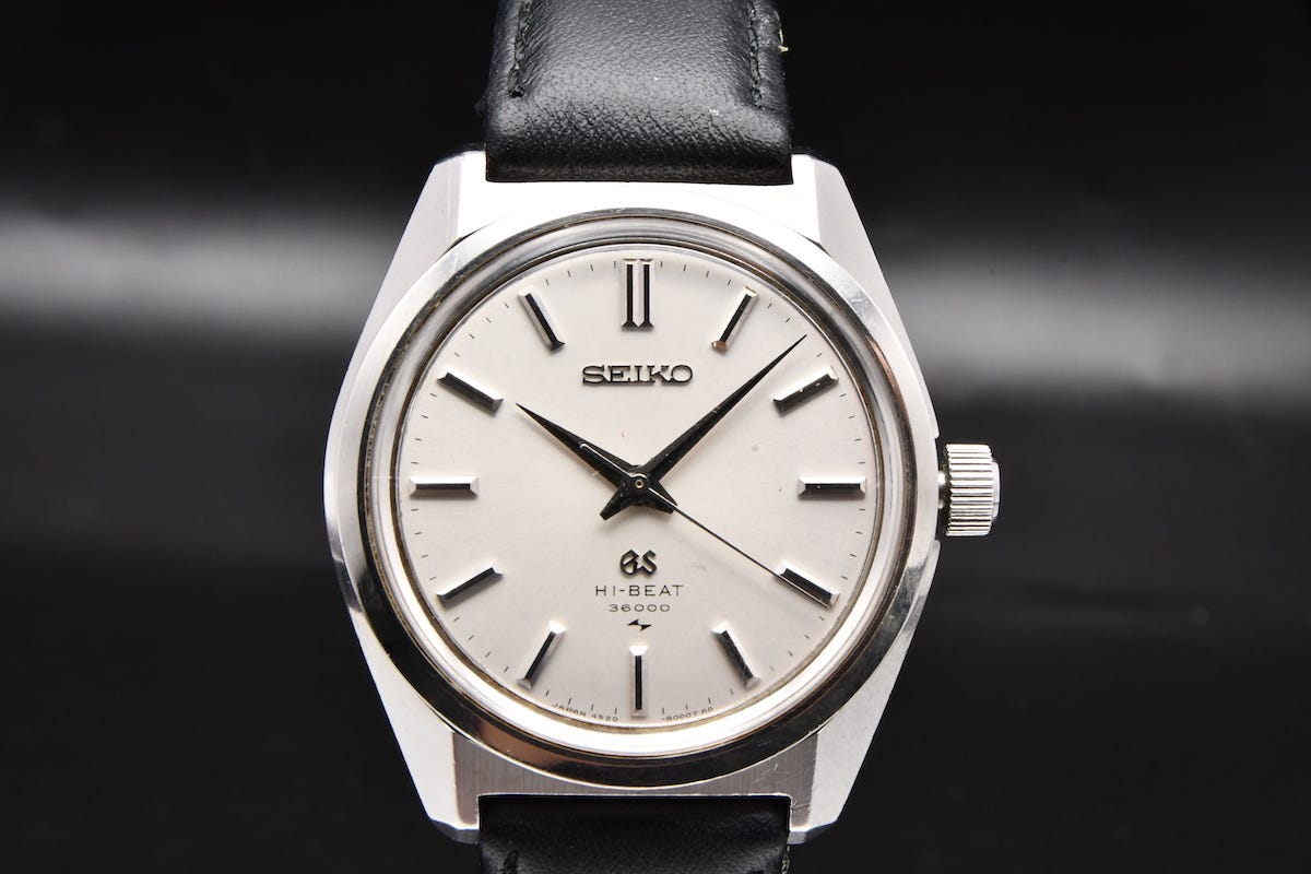 SEIKO GS グランドセイコー Ref:4520-8000 HI -BEAT 36000 メンズ手巻き腕時計 メダリオン ■6058