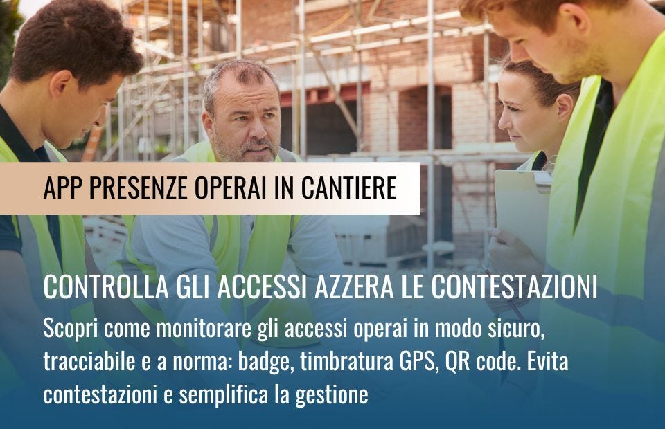 accessi operai app presenze in cantiere