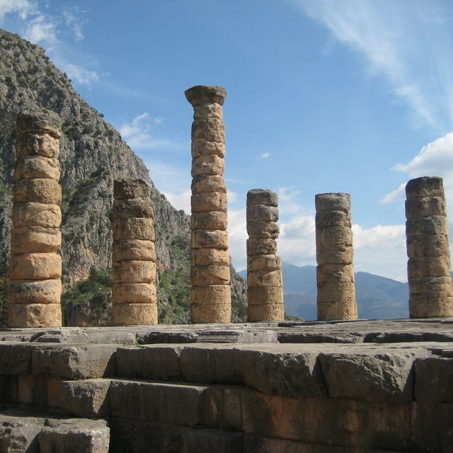 Columns of the Temple of Apollo at Delphi, Greece | Museum of ...