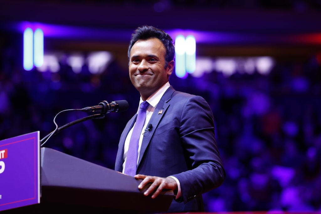 Ohio Republican candidate for governor Vivek Ramaswamy. (Photo by Anna Moneymaker/Getty Images)