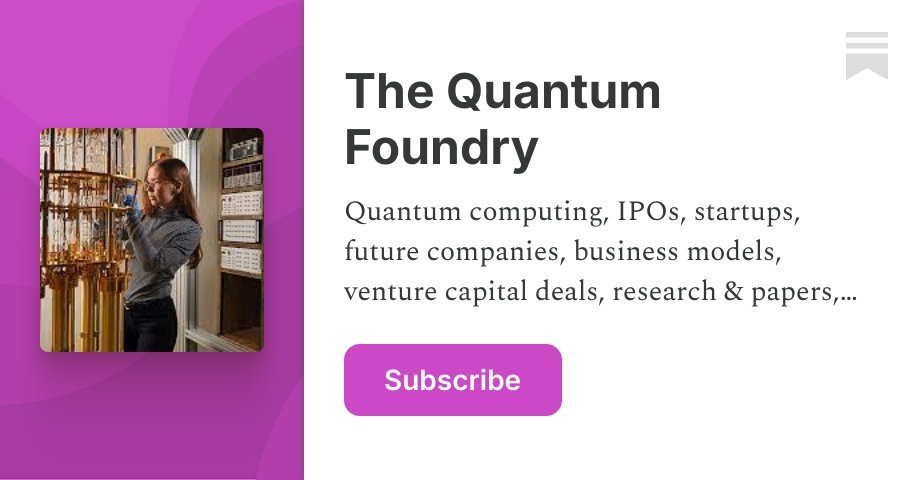 The Quantum Foundry | Michael Spencer | Substack