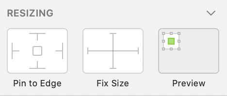 Resizing options. Resizing options.