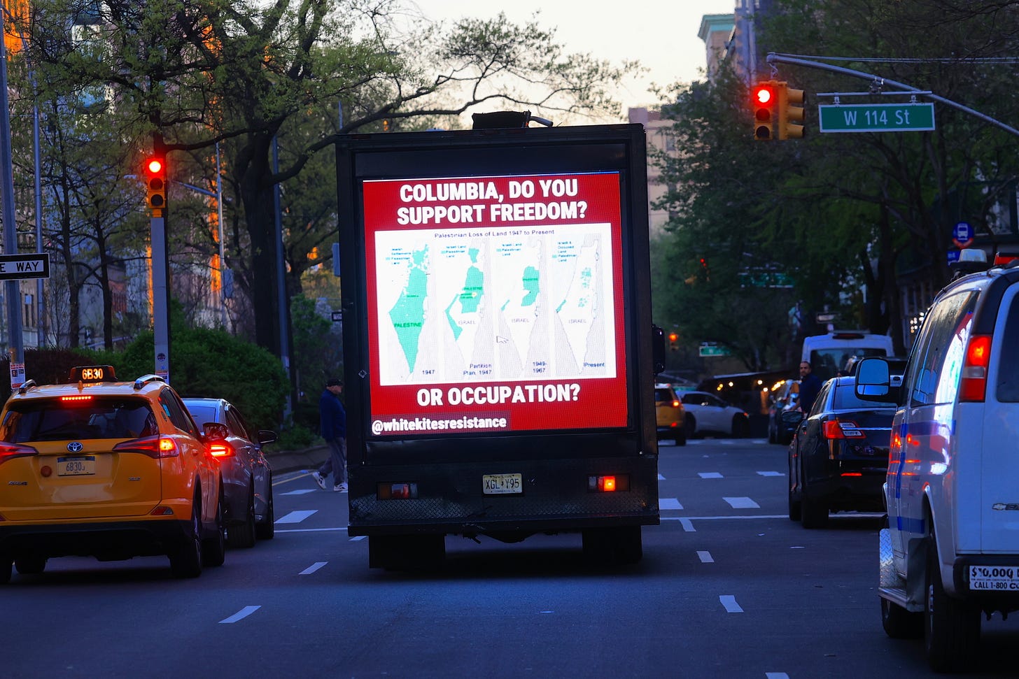 “Gaza Solidarity Encampment” at Columbia University continues. (Photo by Selçuk Acar/Anadolu via Getty Images.)