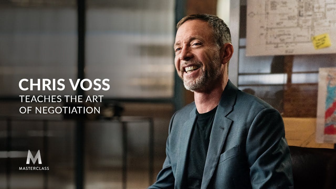 Chris Voss Teaches the Art of Negotiation MasterClass Review - Benjamin  McEvoy