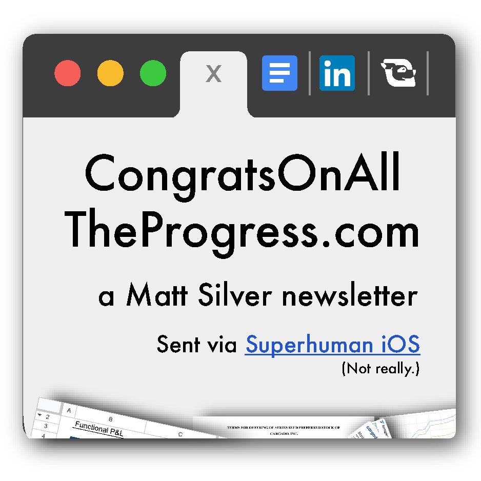 Congrats On All The Progress logo