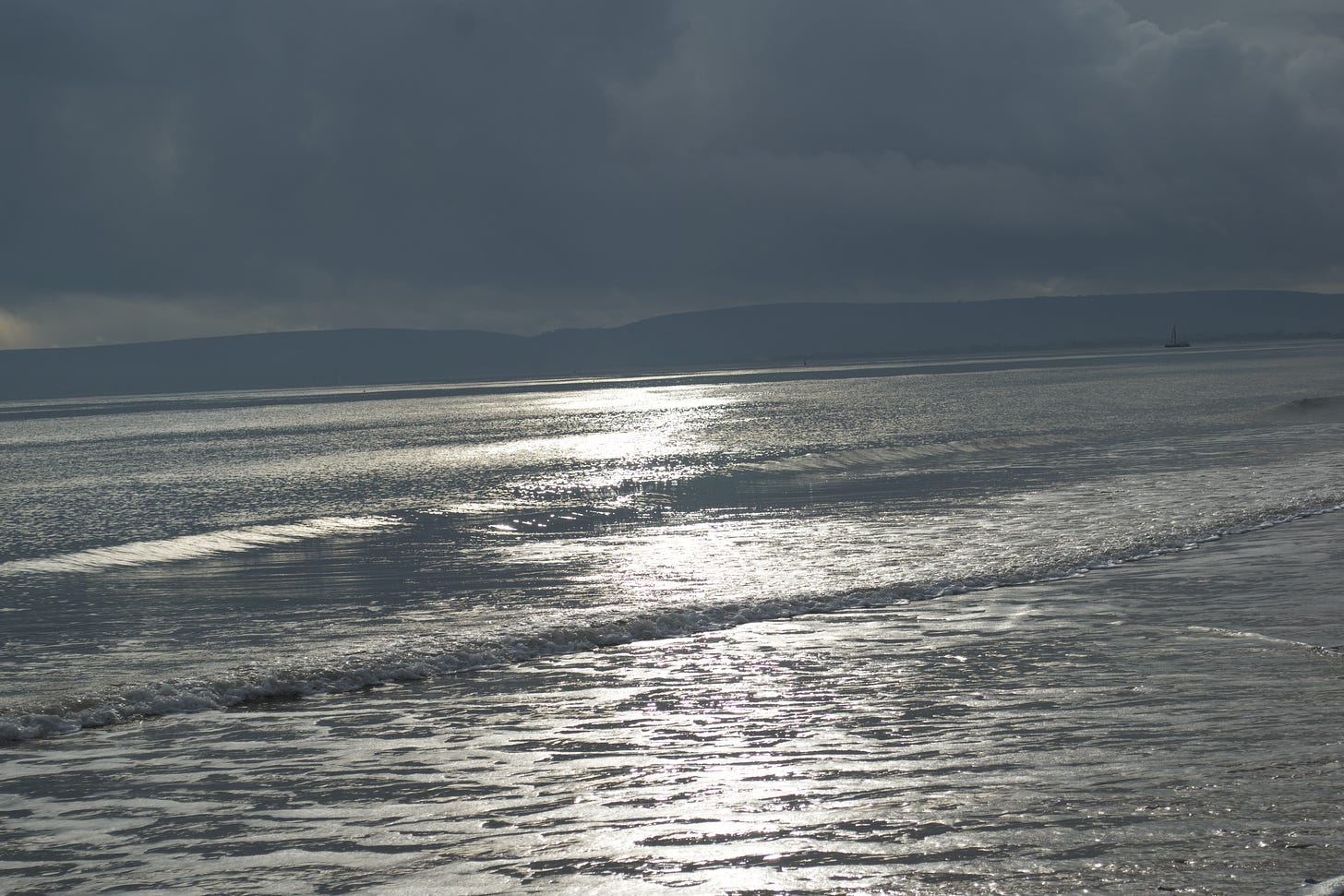 sea with reflection of the sun 
