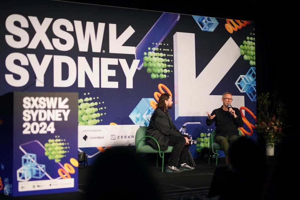 SYDNEY, AUSTRALIA - OCTOBER 18: Simon McQuoid, Film Director speaks during a conference at SXSW Sydney on October 18, 2024 in Sydney, Australia.  (Photo by Nina Franova/Getty Images for SXSW Sydney)