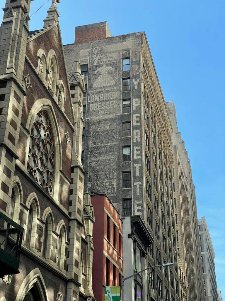 Lombardy Dresses ghost sign suzy parette