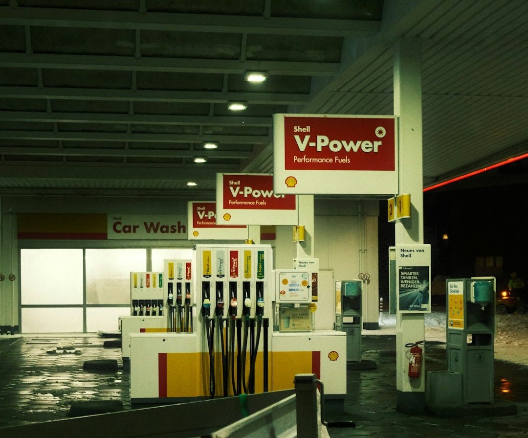 A Shell petrol station A Shell petrol station