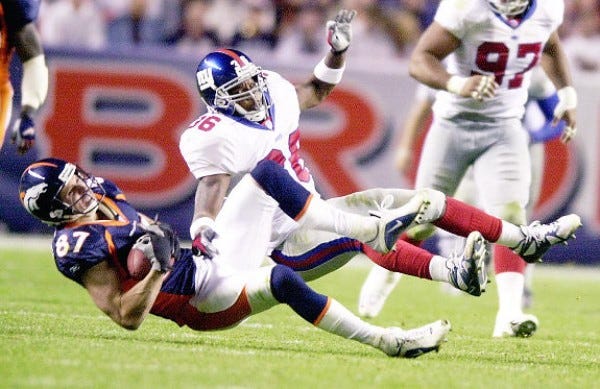 ed mccaffrey leg break worst football injuries ever 2015 ed mccaffrey leg break worst football injuries ever 2015