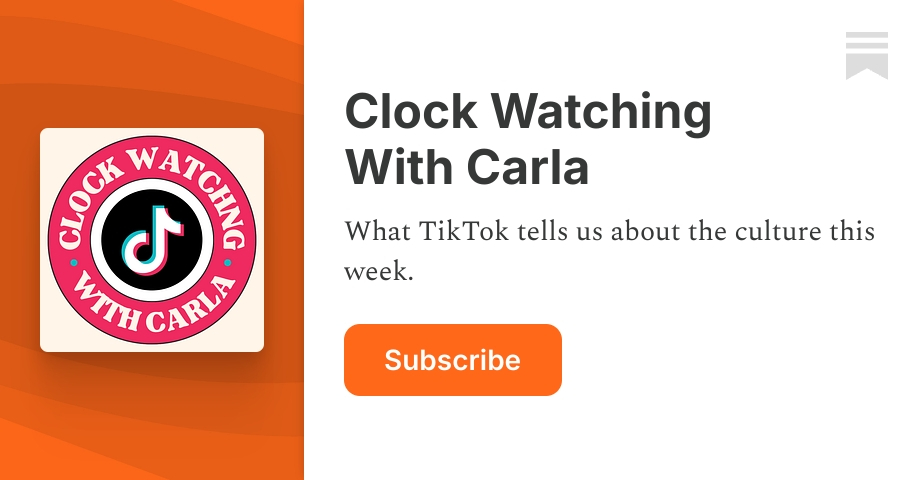 Clock Watching With Carla | Substack