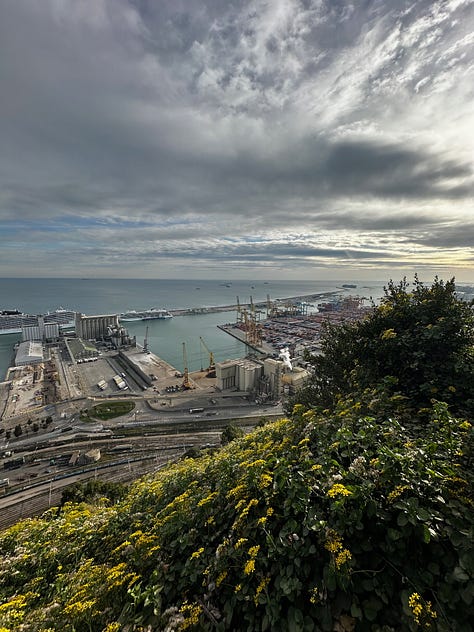 Views from Montjuïc, Barcelona, Spain