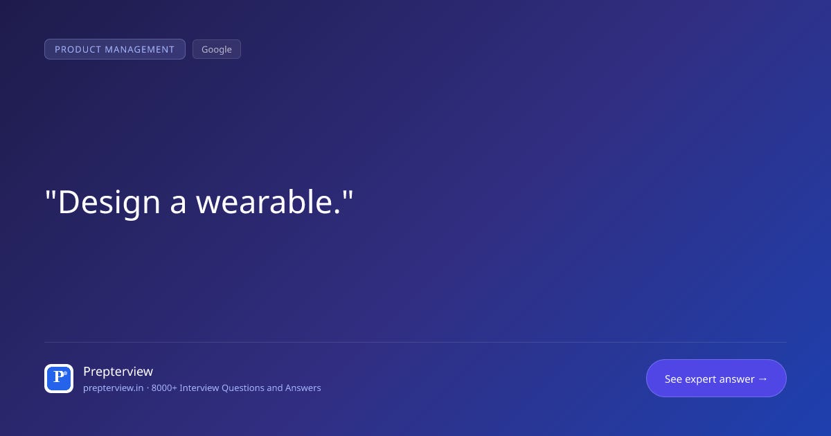 Design a wearable. Design a wearable.