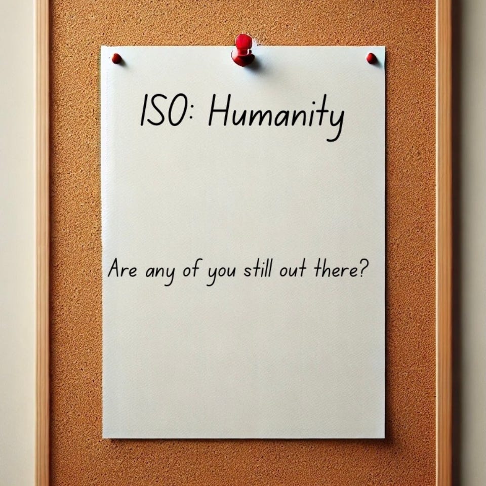 ISO: Humanity’s Substack