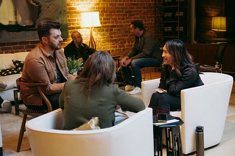 9 photos highlighting various key moments during the Missional Labs program intensive weeks in San Francisco, Oxford, and London.