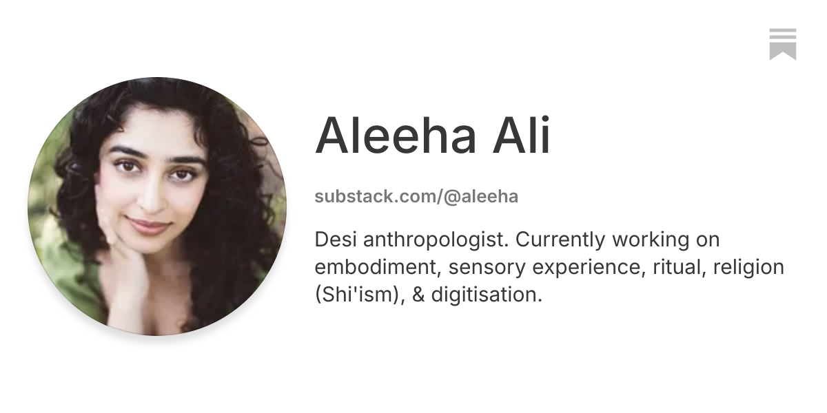 Aleeha Ali | Substack