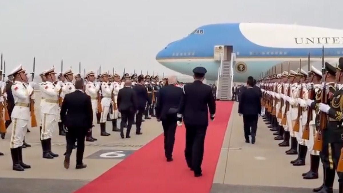 Trump delegation discards all Chinese-issued items before Air Force One departure Trump delegation discards all Chinese-issued items before Air Force One departure