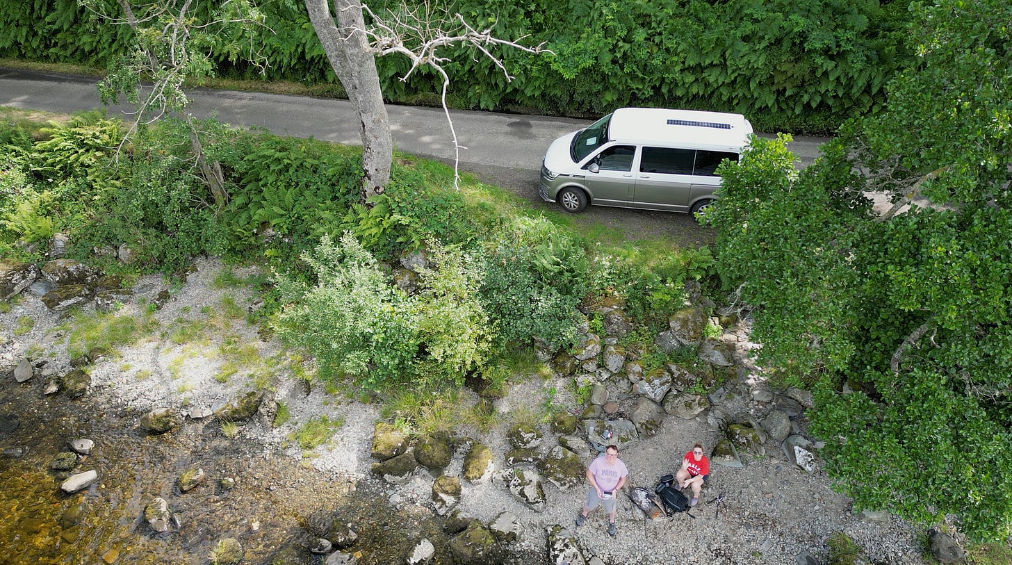 Drone selfie