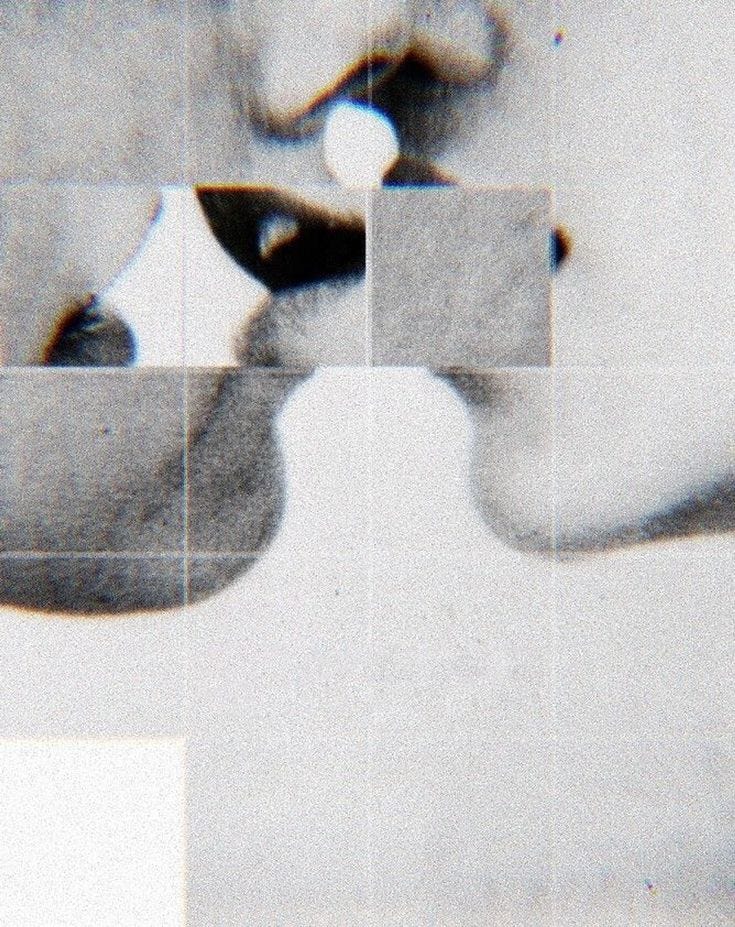 This may contain: an image of a woman's face with multiple squares around her and the nose This may contain: an image of a woman's face with multiple squares around her and the nose
