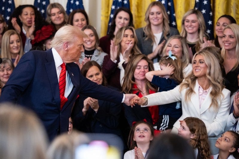 NCAA Returning to Sanity: Trump restores Title IX protections, banning men from women’s sports. Schools that refuse lose federal funding. 