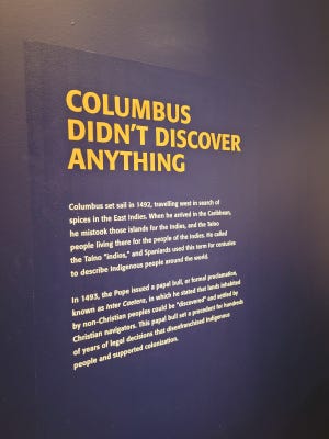 Headline: Columbus didn't discover anything