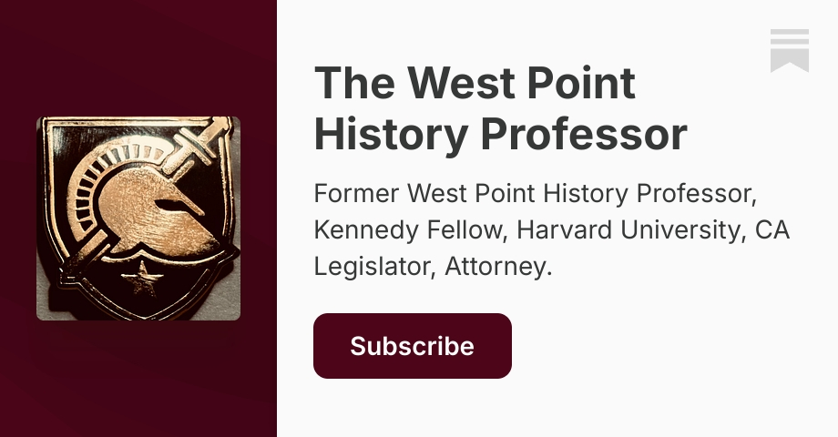 The West Point History Professor | Terrence Goggin | Substack