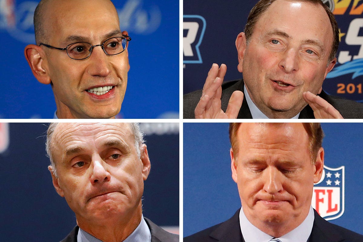 north american four major sports commissioners