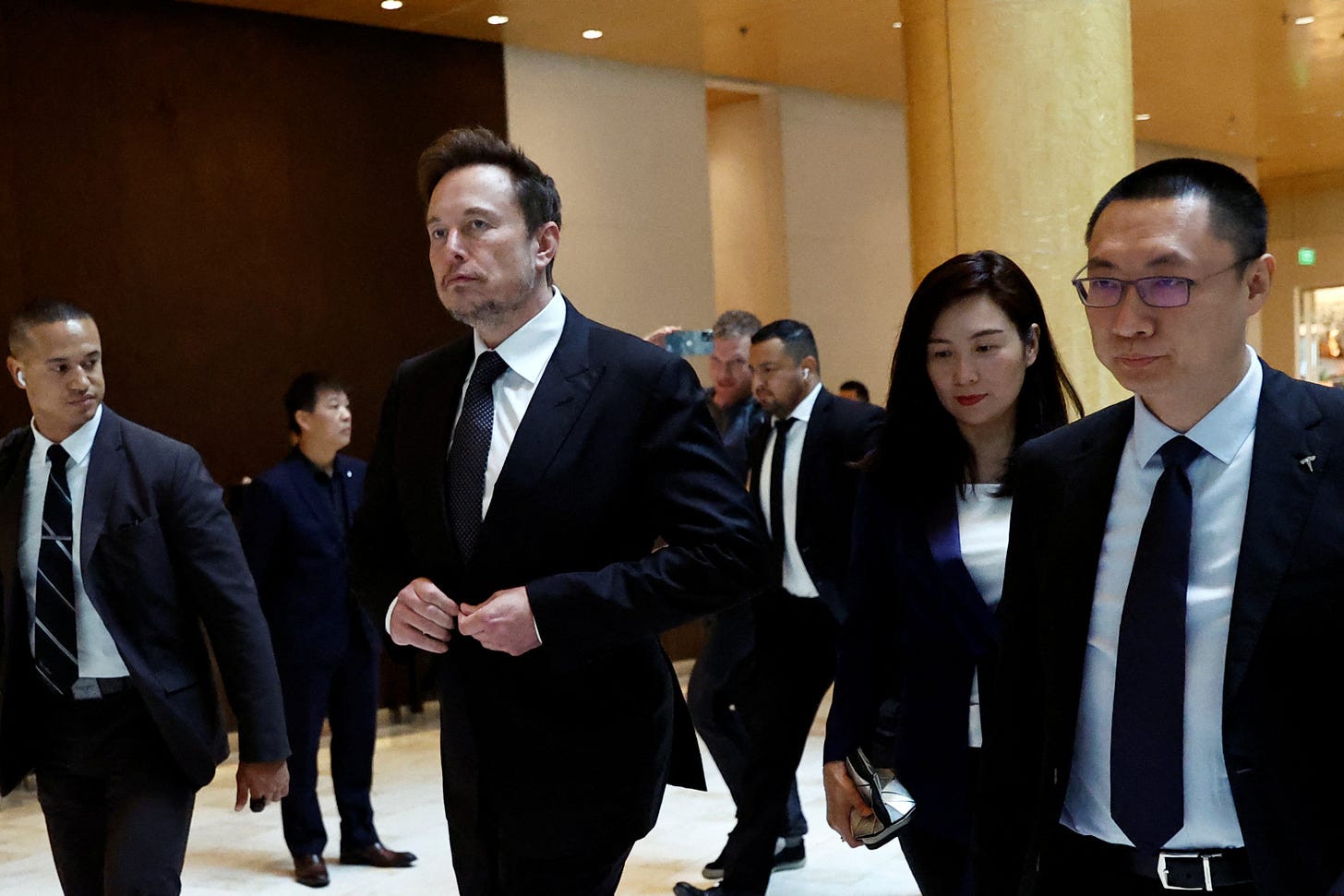 Tesla's CEO Elon Musk in Beijing Tesla's CEO Elon Musk in Beijing
