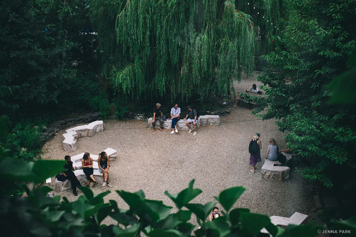 Pioneerwork courtyard, Red Hook Brooklyn