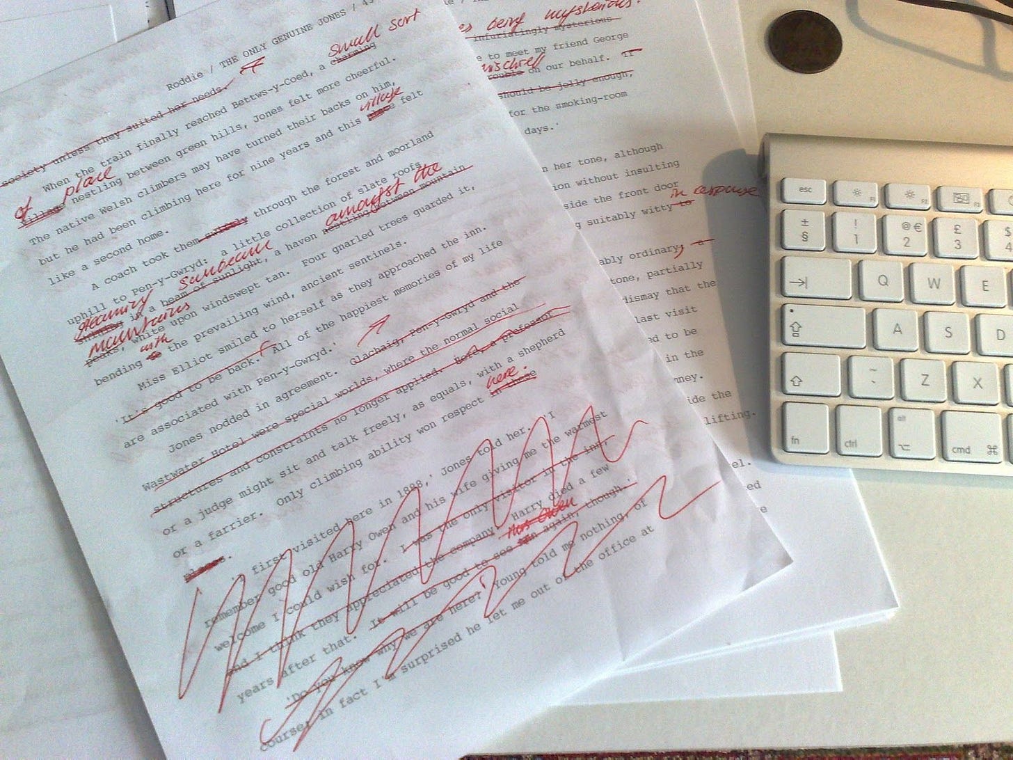 And once again I face the red pen of doom (aka. the mss has been ...