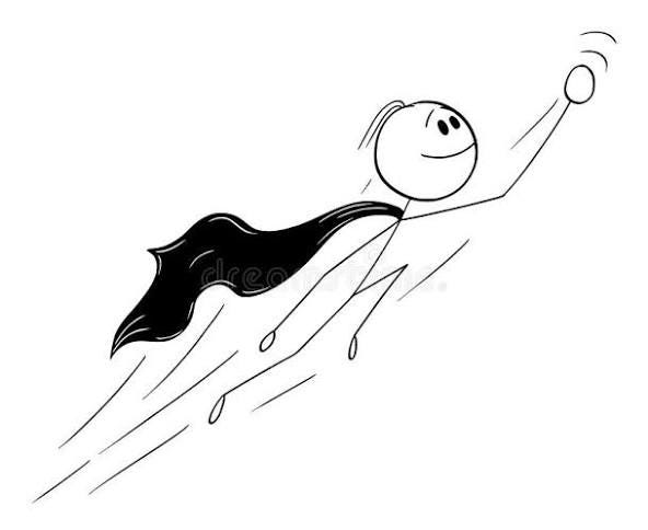 Stickman Flying Stock Illustrations – 392 Stickman Flying ...