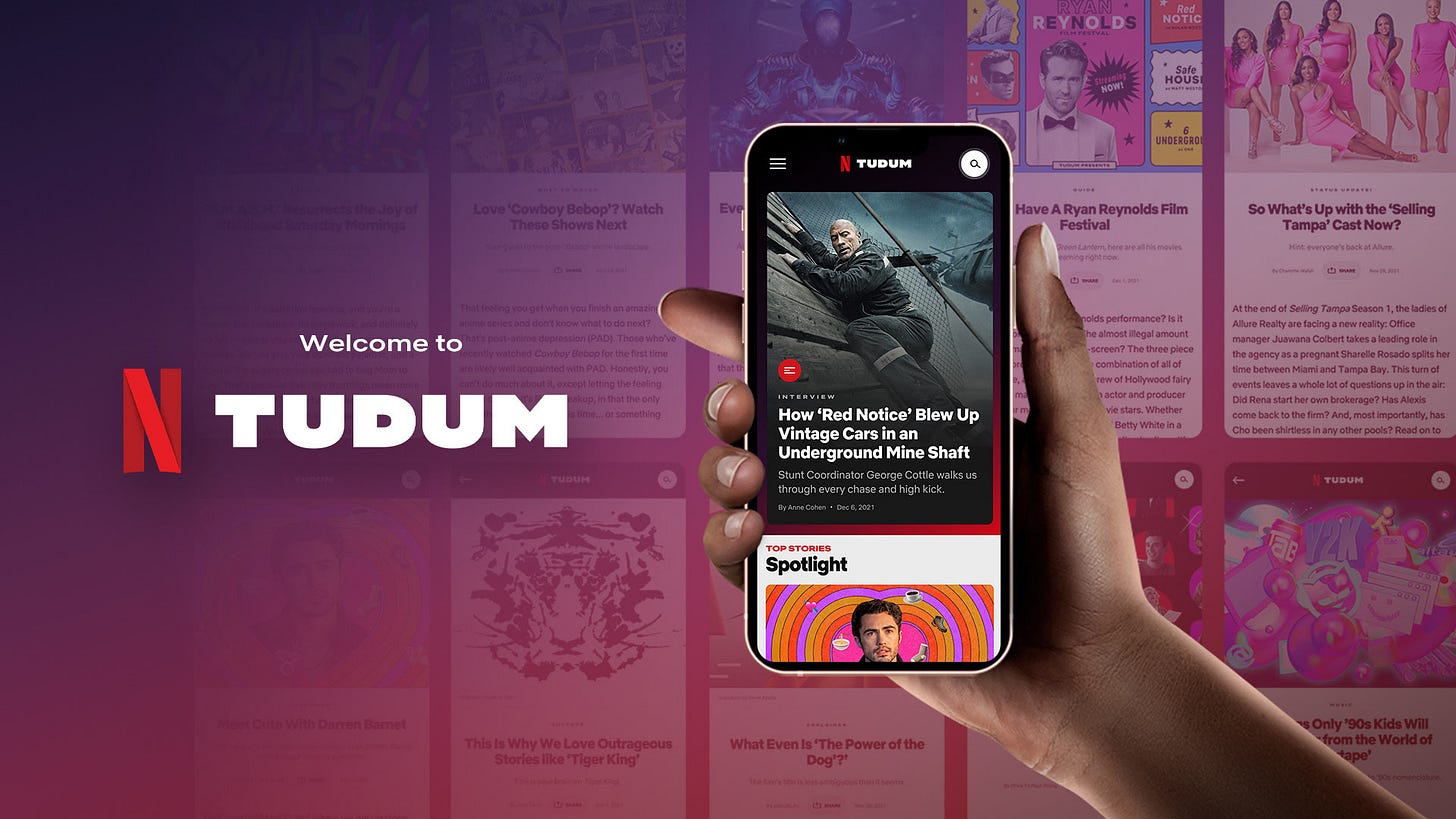 Meet Tudum — Your Backstage Pass to the Netflix Stories You Love