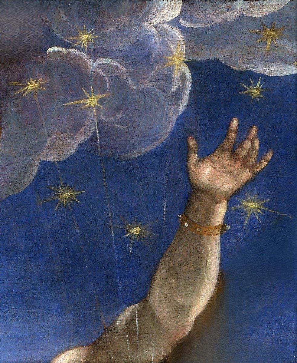 The Origin of the Milky Way (detail, 1575) Jacopo Tintoretto