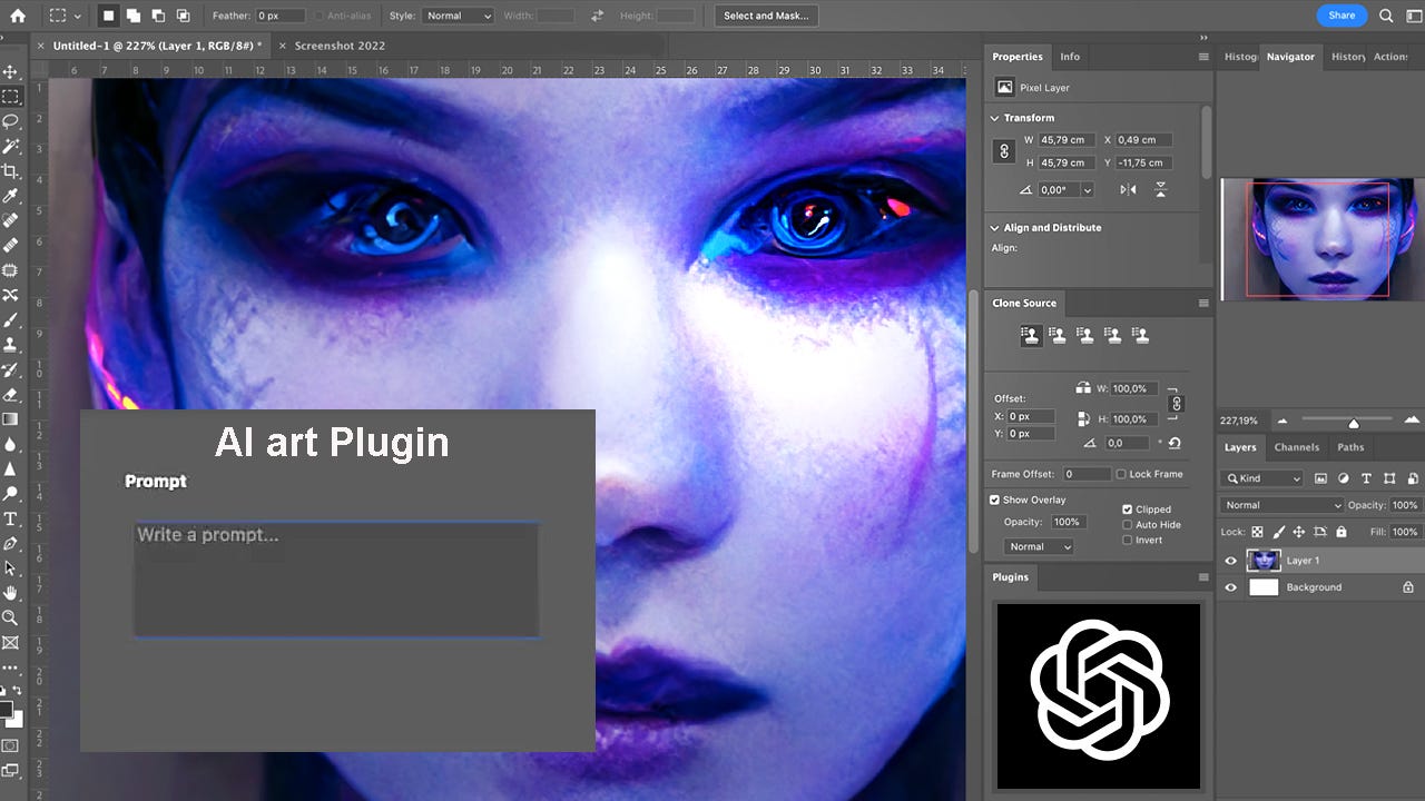 Photoshop AI art plugins, sometimes dubbed " AIplug-ins," add Generative effects to photos or execute jobs Photoshop alone can't or does badly Photoshop AI art plugins? Visual artists sometimes struggle to obtain inspiration. Crawling the web by hand is time-consuming even with a search engine. An artist must try out several prototypes before knowing how their future works would appear structurally and aesthetically. The user may style an image using a text prompt, a style image, or a blend of style parameters. Only the user's imagination and the models utilized are restrictions Despite advances in generative models, there is no one approach to design pictures and text. The DALLE 2 is the newest approach to produce and edit pictures using a prompt. AI art Photoshop plugins?