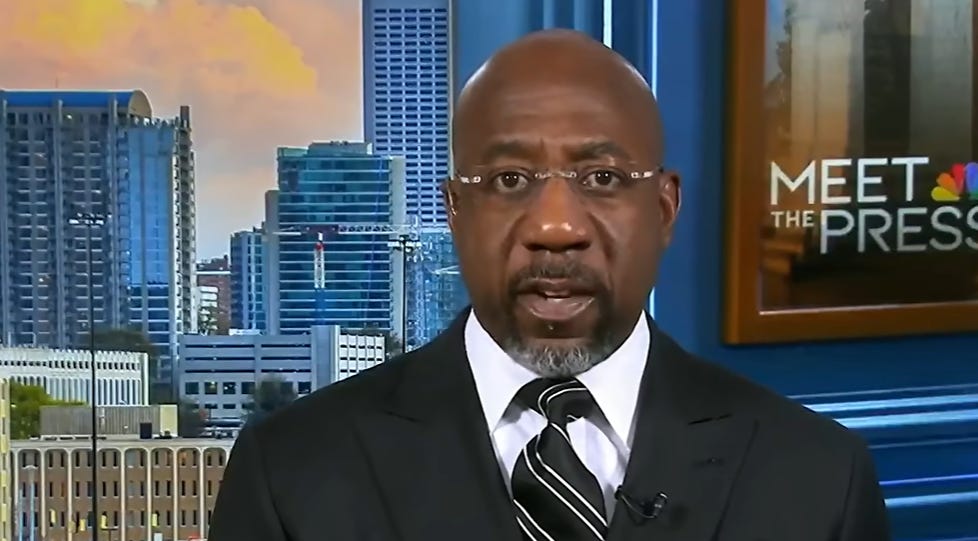 Raphael Warnock Drops The Hammer And Says Crook Trump Has Got To Go