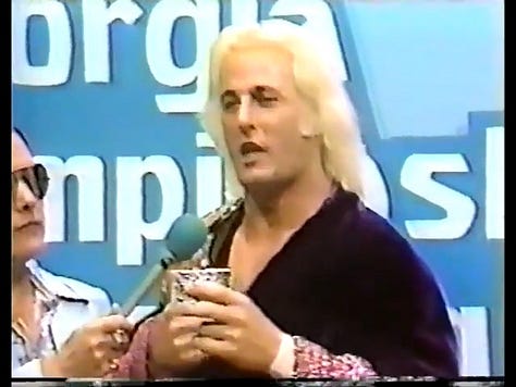 Kevin Sullivan and Tony Atlas, The Russians training, Austin Idol, Harley Race, Tommy Rich, Dory Funk Jr.