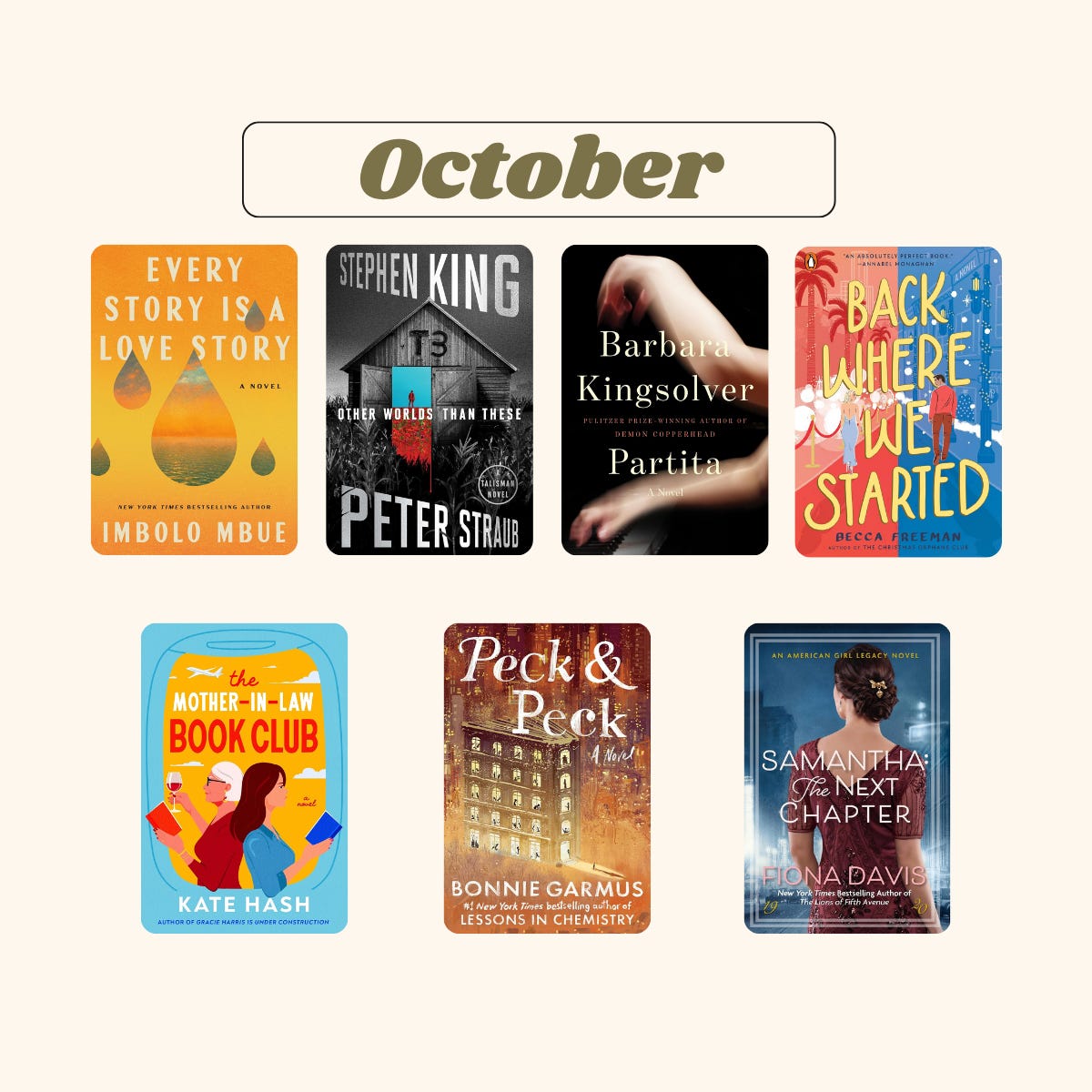 collage of october 2026 book releases.