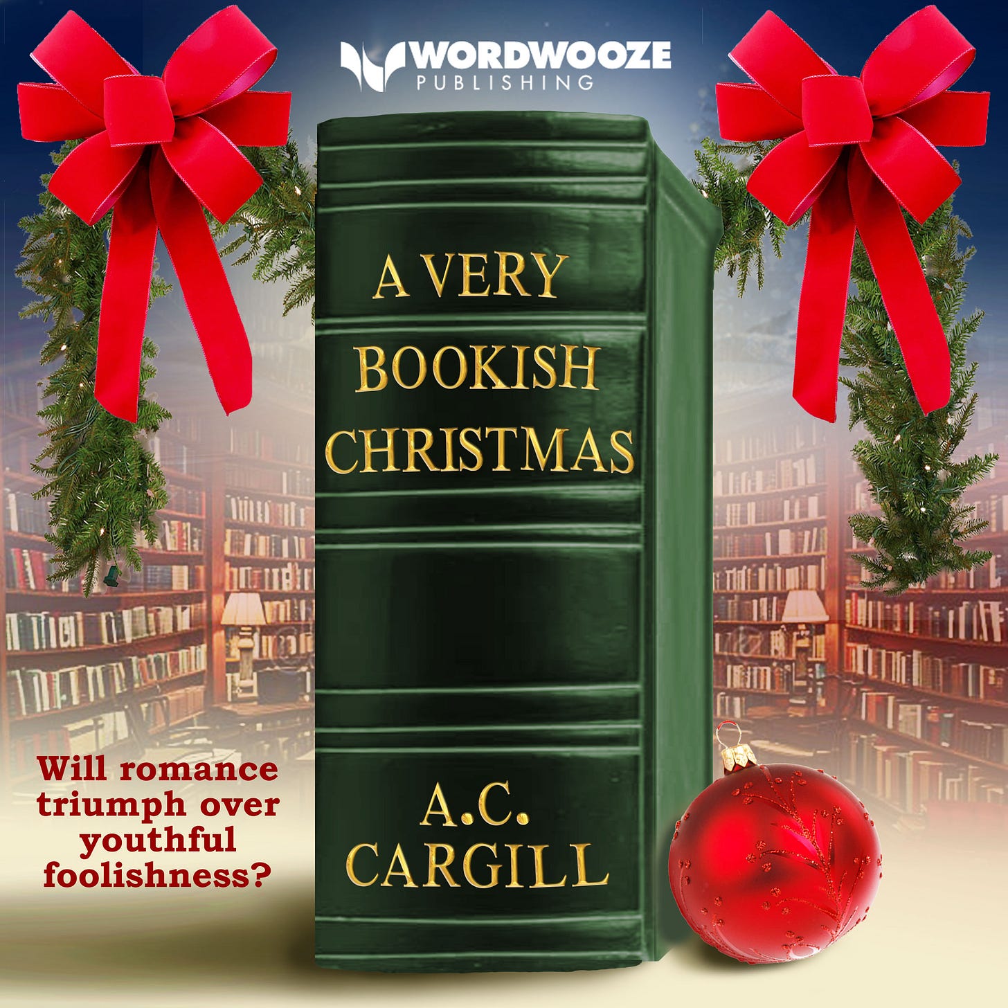 A Very Bookish Christmas by A.C. Cargill (c) 2025, all rights reserved