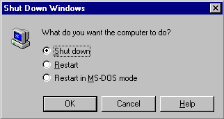 Windows 98 Module 1 - Shutting Down