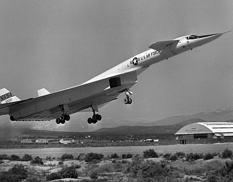 The XB-70: Credit NASA