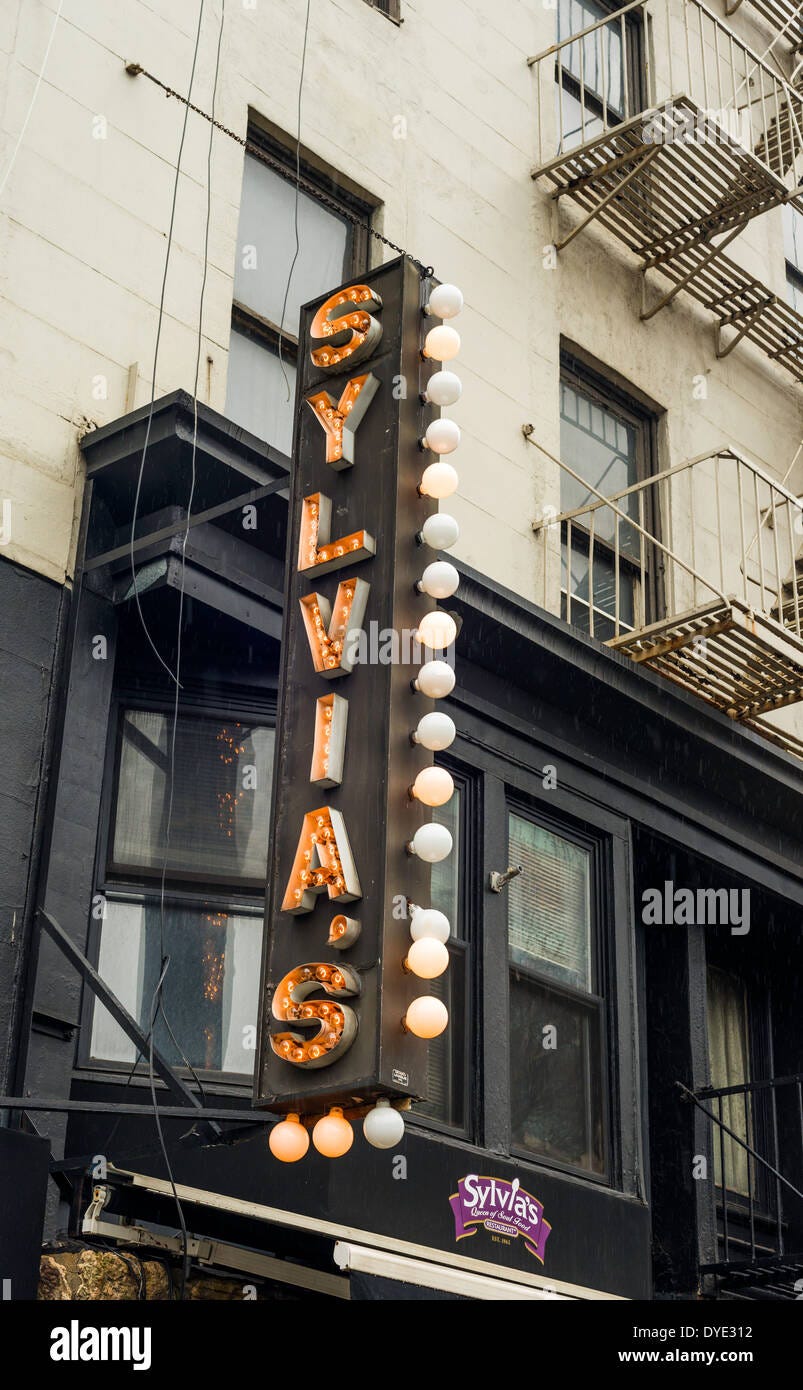 Sylvia's Restaurant of Harlem, legendary soul food restaurant at 328 ...