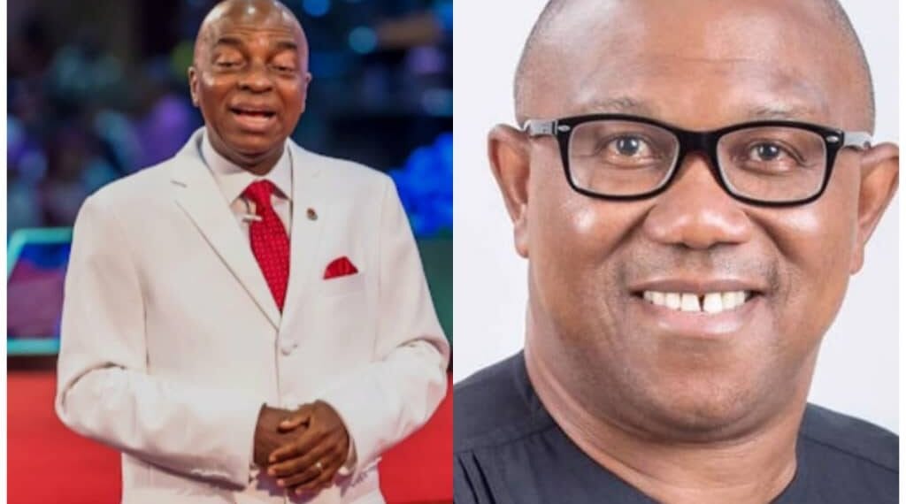 Peter Obi and Bishop Oyedepo (PHOTO CREDIT: ICIR)
